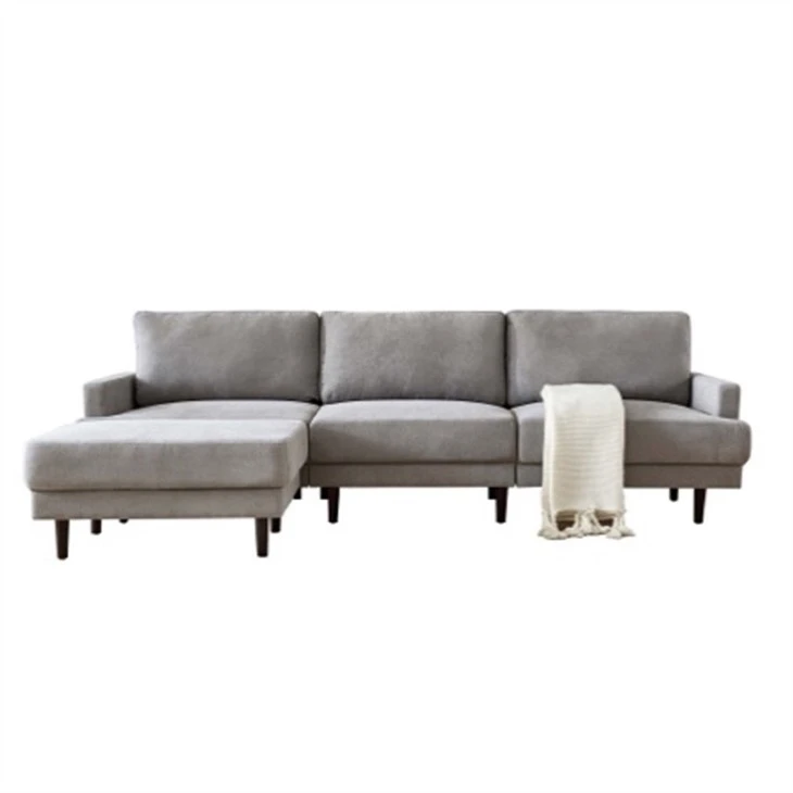 Sofa Tiga Tempat Duduk dengan Sofa Chaise Sleeper untuk Ruang Tamu