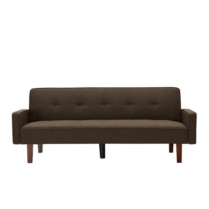 Tempat Tidur Sofa Futon Berlapis Linen