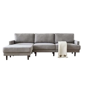 Sofa Tiga Tempat Duduk dengan Sofa Chaise Sleeper untuk Ruang Tamu