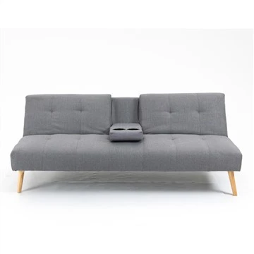 Tempat Tidur Sofa Kasur Lipat Konvertibel Berlapis Linen