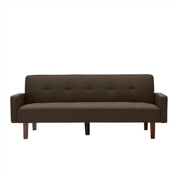 Tempat Tidur Sofa Futon Berlapis Linen