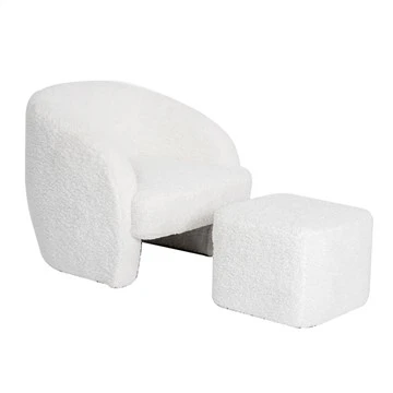 Kursi Sofa Tunggal Dengan Sandaran Kaki