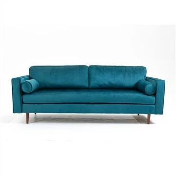 Sofa kain beludru mewah ringan modern