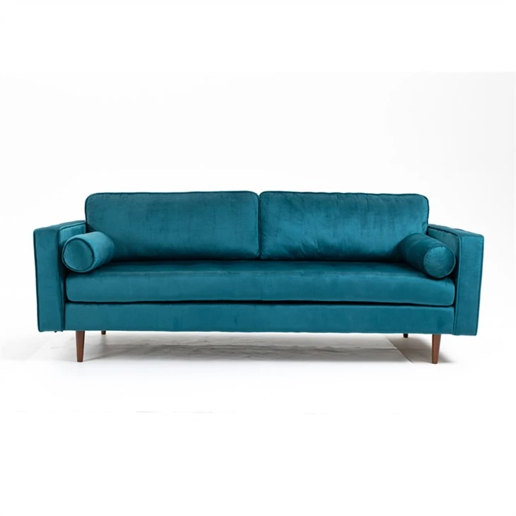 Sofa kain beludru mewah ringan modern